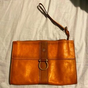 Leather wristlet